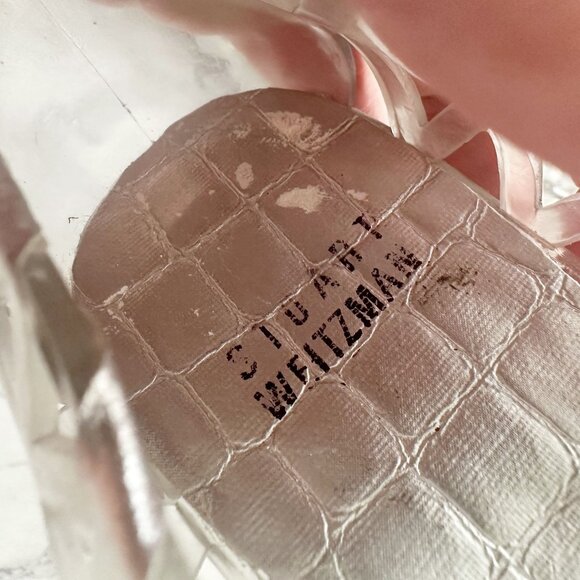 Stuart Weitzman Jellystone Clear Jelly Rhinestone Ballet Flats Silver - Picture 9 of 13